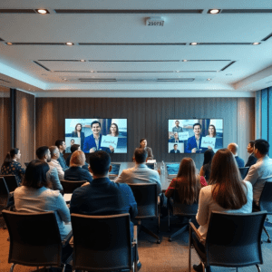Town hall meeting livestreamen